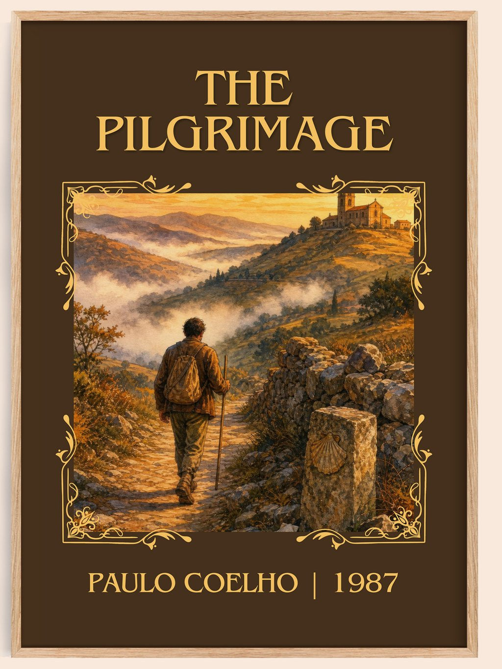 The Pilgrimage Classic Book Art Print by Paulo Coelho – book poster