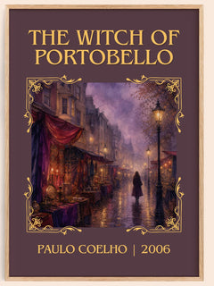 The Witch Of Portobello Classic Book Art Print by Paulo Coelho – book poster