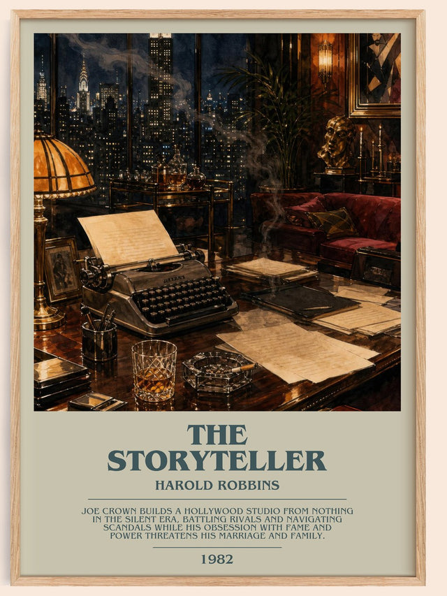 The Storyteller Bookish Wall Art by Harold Robbins