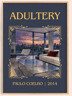Adultery Classic Book Art Print by Paulo Coelho – book poster