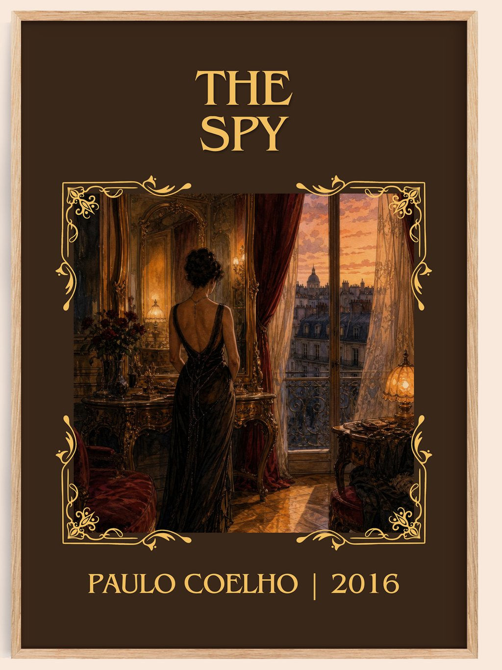 The Spy Classic Book Art Print by Paulo Coelho – book poster