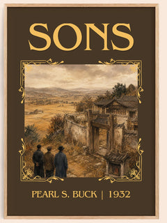 Sons Classic Book Art Print by Pearl S. Buck – book poster