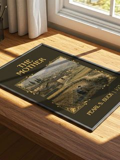 The Mother Classic Book Art Print by Pearl S. Buck – print on a sunlit desk