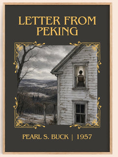 Letter From Peking Classic Book Art Print by Pearl S. Buck – book poster