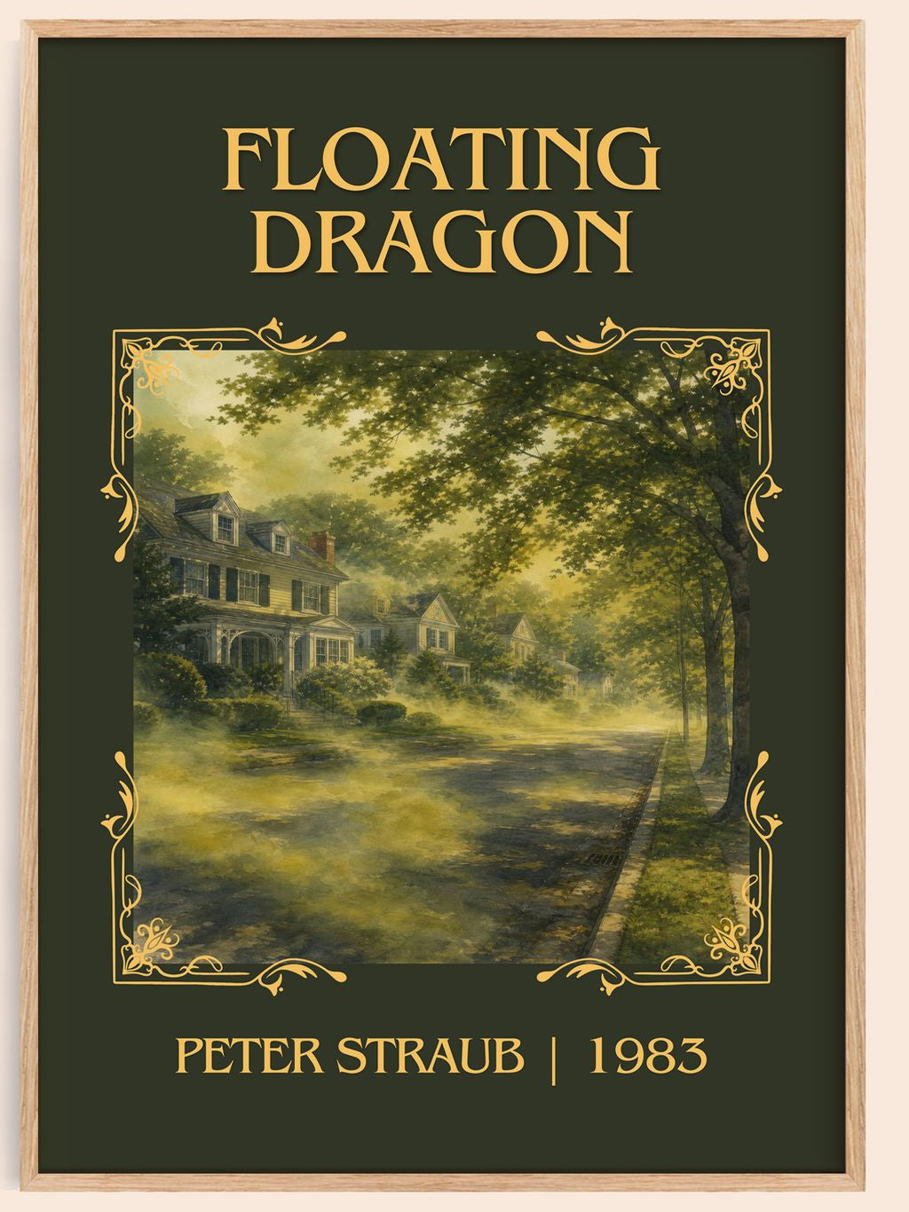 Floating Dragon Classic Book Art Print by Peter Straub – book poster