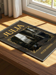 Julia Classic Book Art Print by Peter Straub – print on a sunlit desk