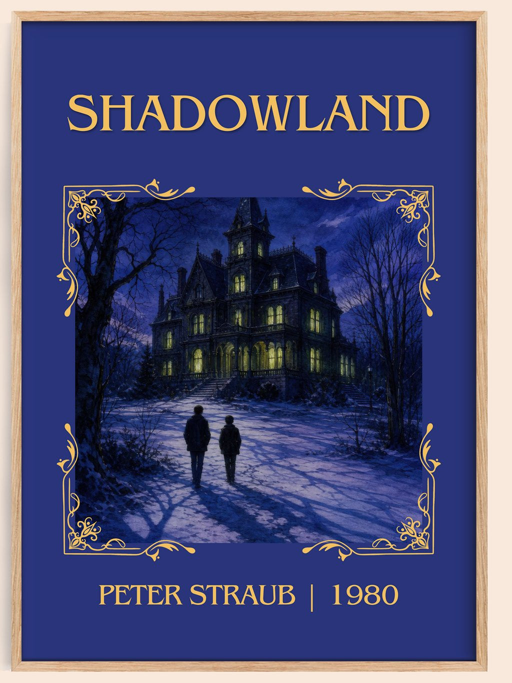 Shadowland Classic Book Art Print by Peter Straub – book poster