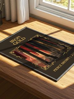Iron Gold Classic Book Art Print by Pierce Brown – print on a sunlit desk