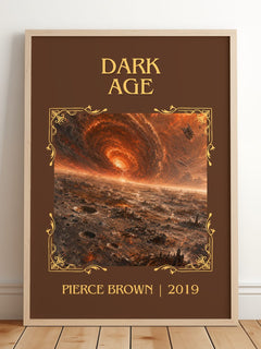 Dark Age Classic Book Art Print by Pierce Brown – framed print leaning on a wooden floor