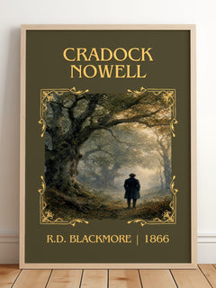 Cradock Nowell Classic Book Art Print by R.D. Blackmore – framed print leaning on a wooden floor