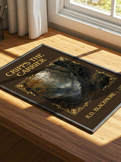 Cripps The Carrier Classic Book Art Print by R.D. Blackmore – print on a sunlit desk