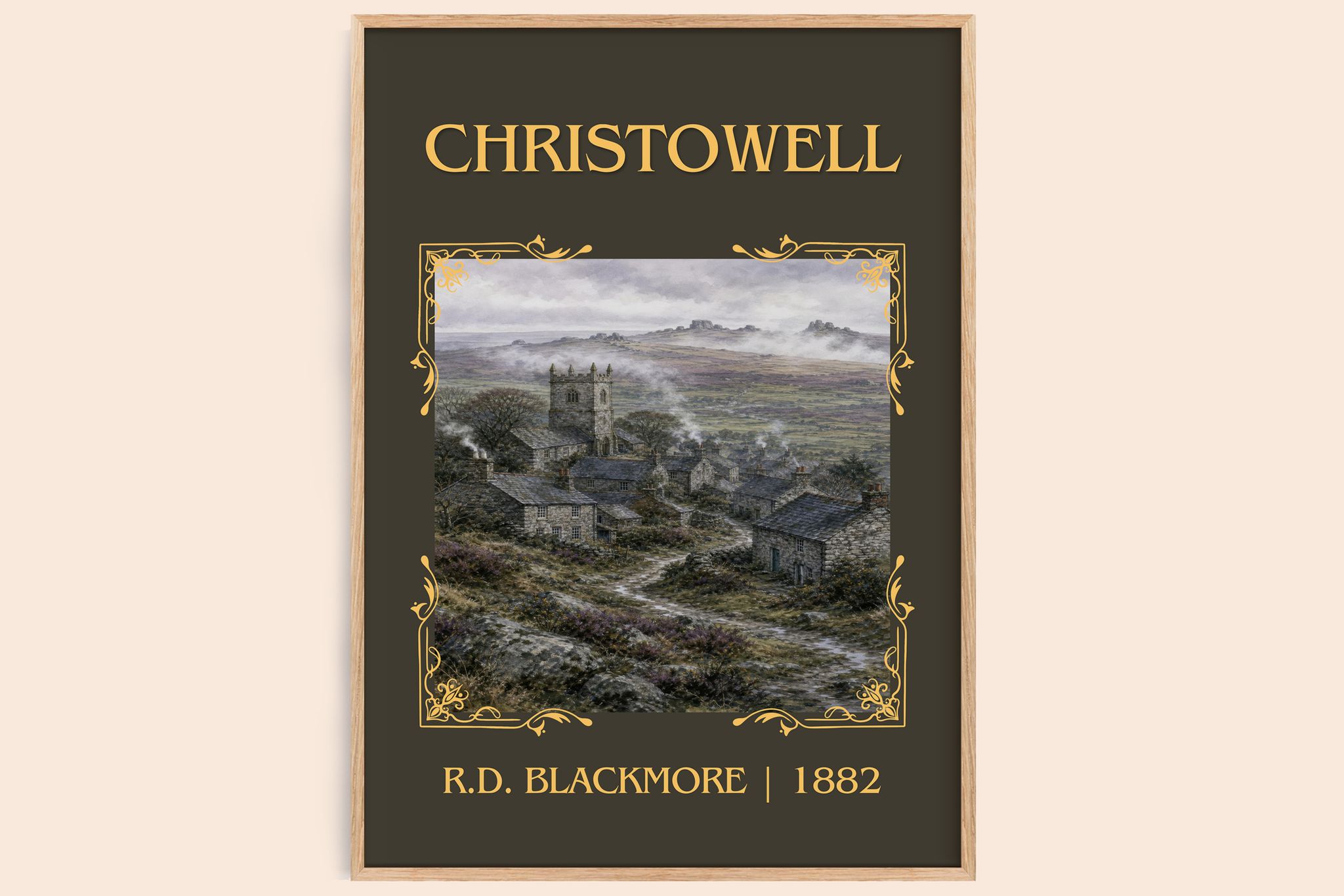 Christowell Classic Book Art Print by R.D. Blackmore