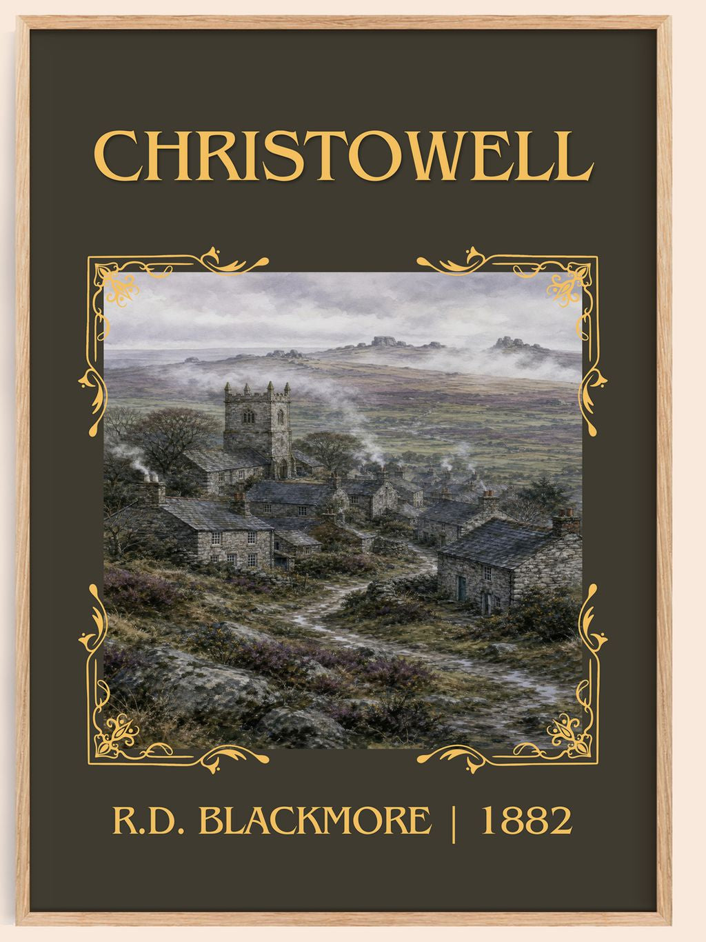 Christowell Classic Book Art Print by R.D. Blackmore – book poster