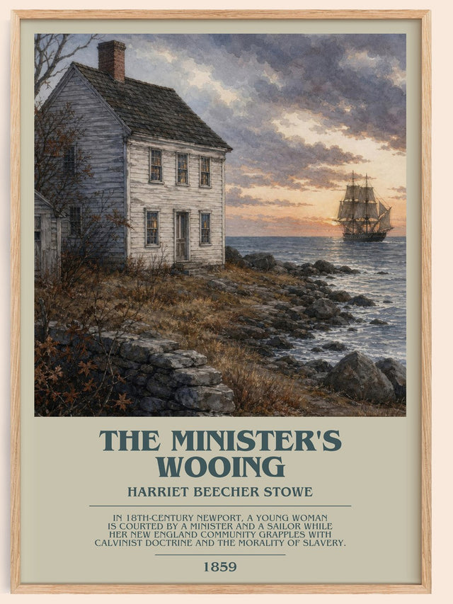 The Minister'S Wooing Bookish Wall Art by Harriet Beecher Stowe