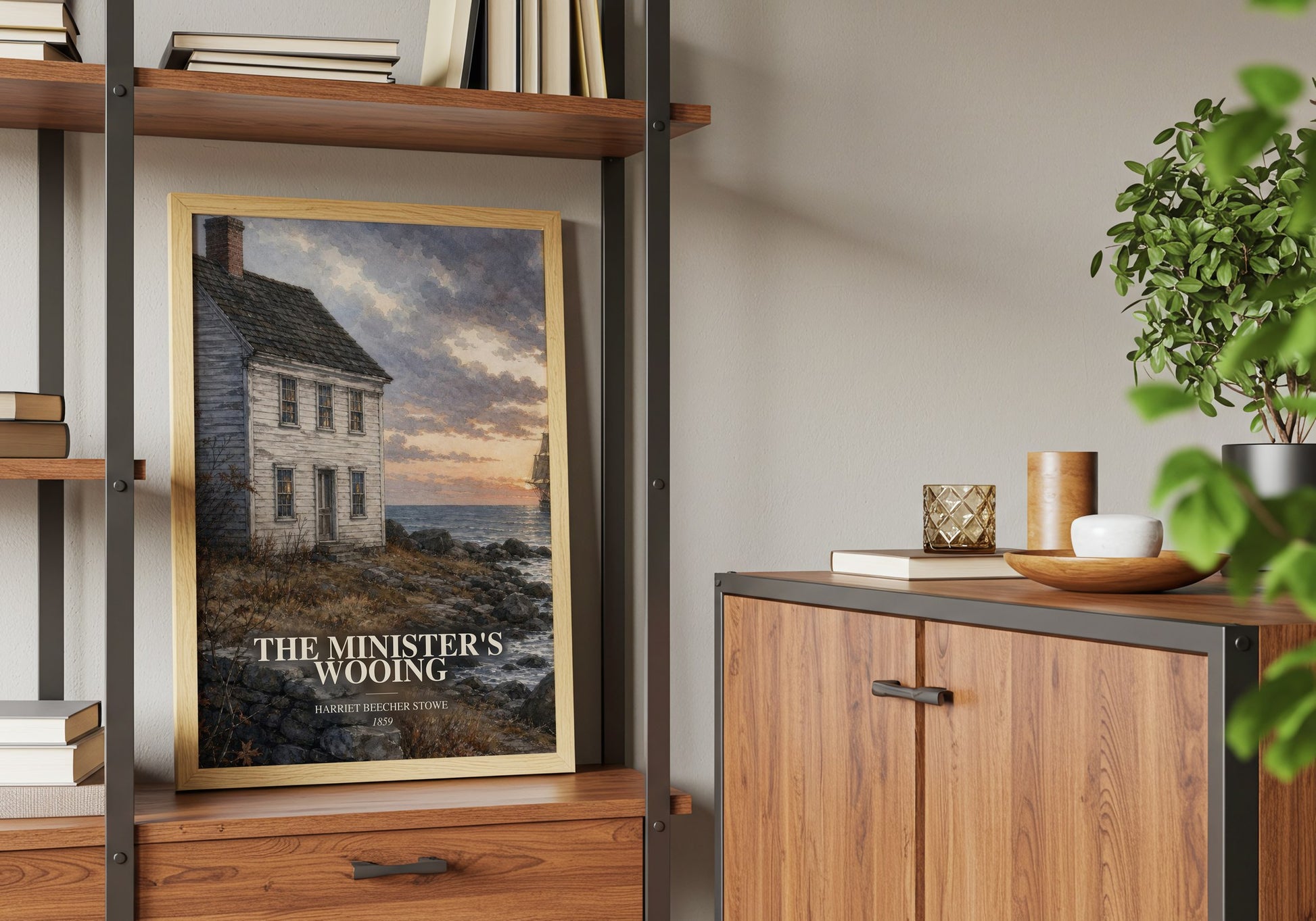 The Minister'S Wooing book watercolour illustration paper finish options – matte satin gloss