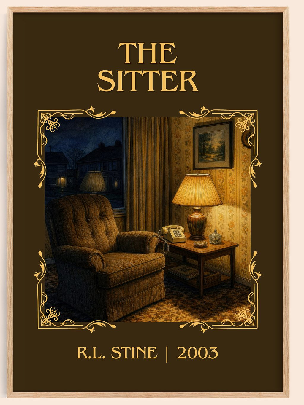 The Sitter Classic Book Art Print by R.L. Stine – book poster