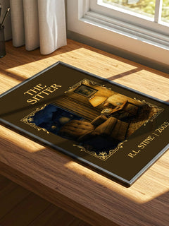 The Sitter Classic Book Art Print by R.L. Stine – print on a sunlit desk