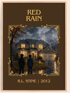 Red Rain Classic Book Art Print by R.L. Stine – book poster