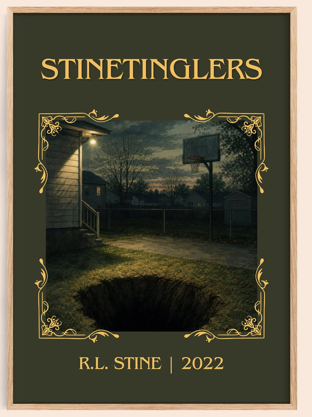 Stinetinglers Classic Book Art Print by R.L. Stine – book poster