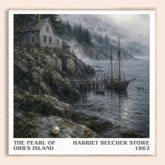 The Pearl Of Orr'S Island Literary Art Print by Harriet Beecher Stowe