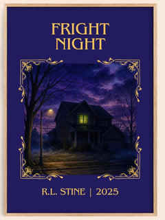 Fright Night Classic Book Art Print by R.L. Stine – book poster