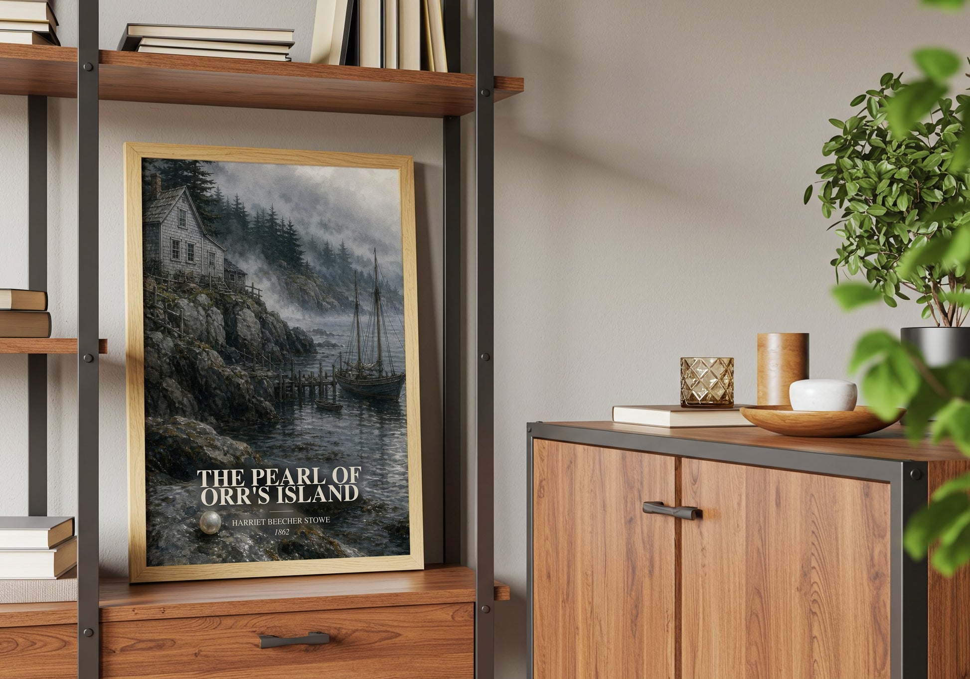 The Pearl Of Orr'S Island book watercolour illustration paper finish options – matte satin gloss