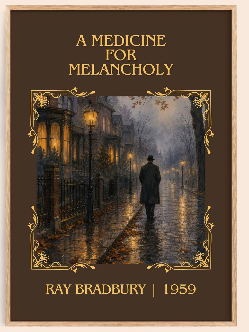 A Medicine For Melancholy Classic Book Art Print by Ray Bradbury – book poster