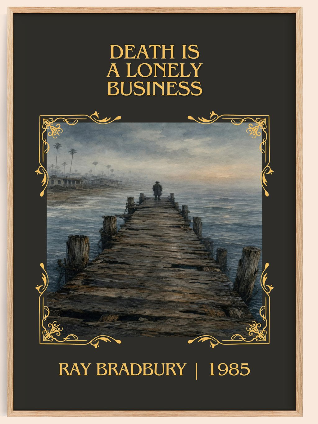 Death Is A Lonely Business Classic Book Art Print by Ray Bradbury – book poster