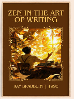 Zen In The Art Of Writing Classic Book Art Print by Ray Bradbury – book poster
