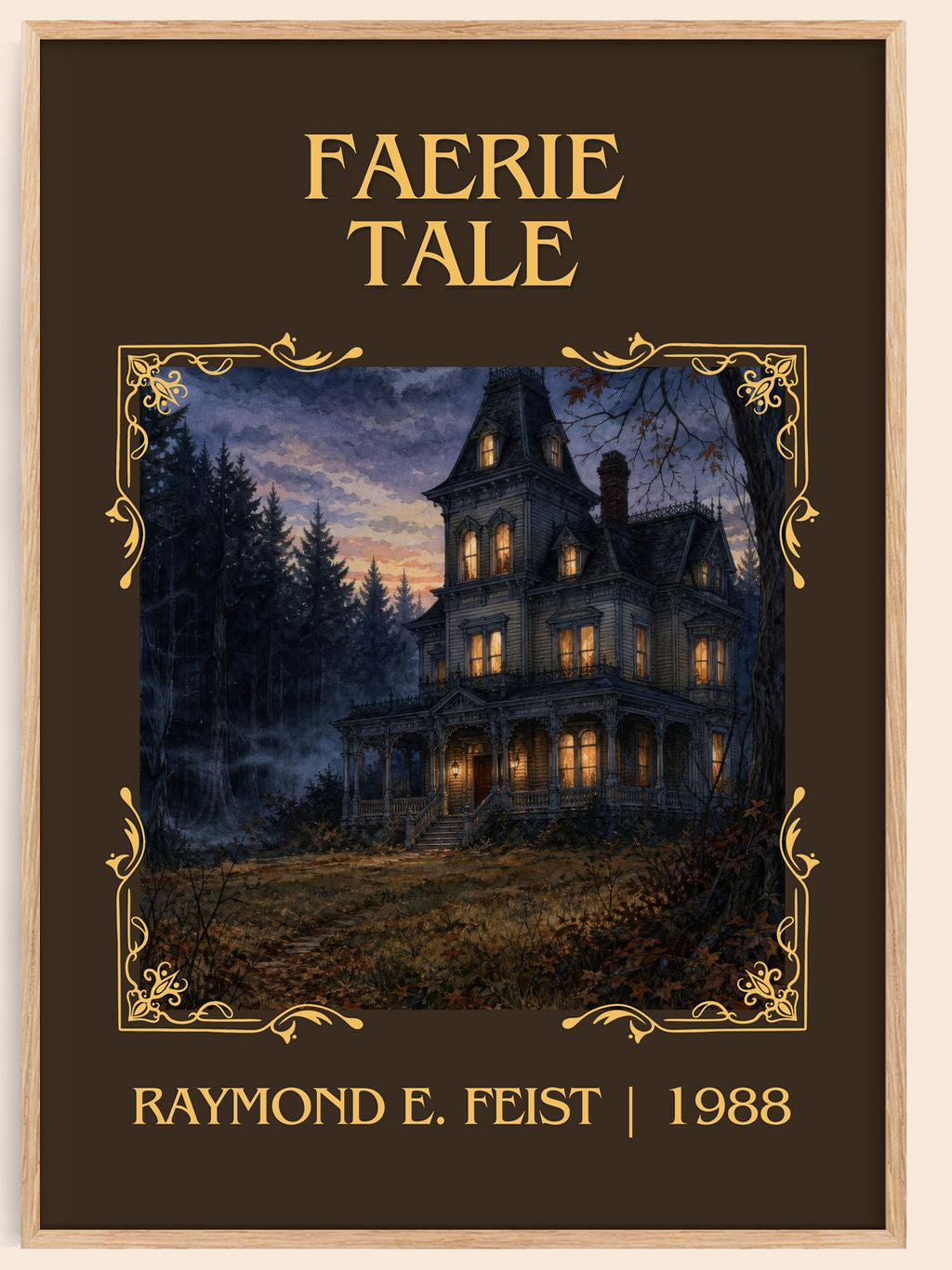 Faerie Tale Classic Book Art Print by Raymond E. Feist – book poster