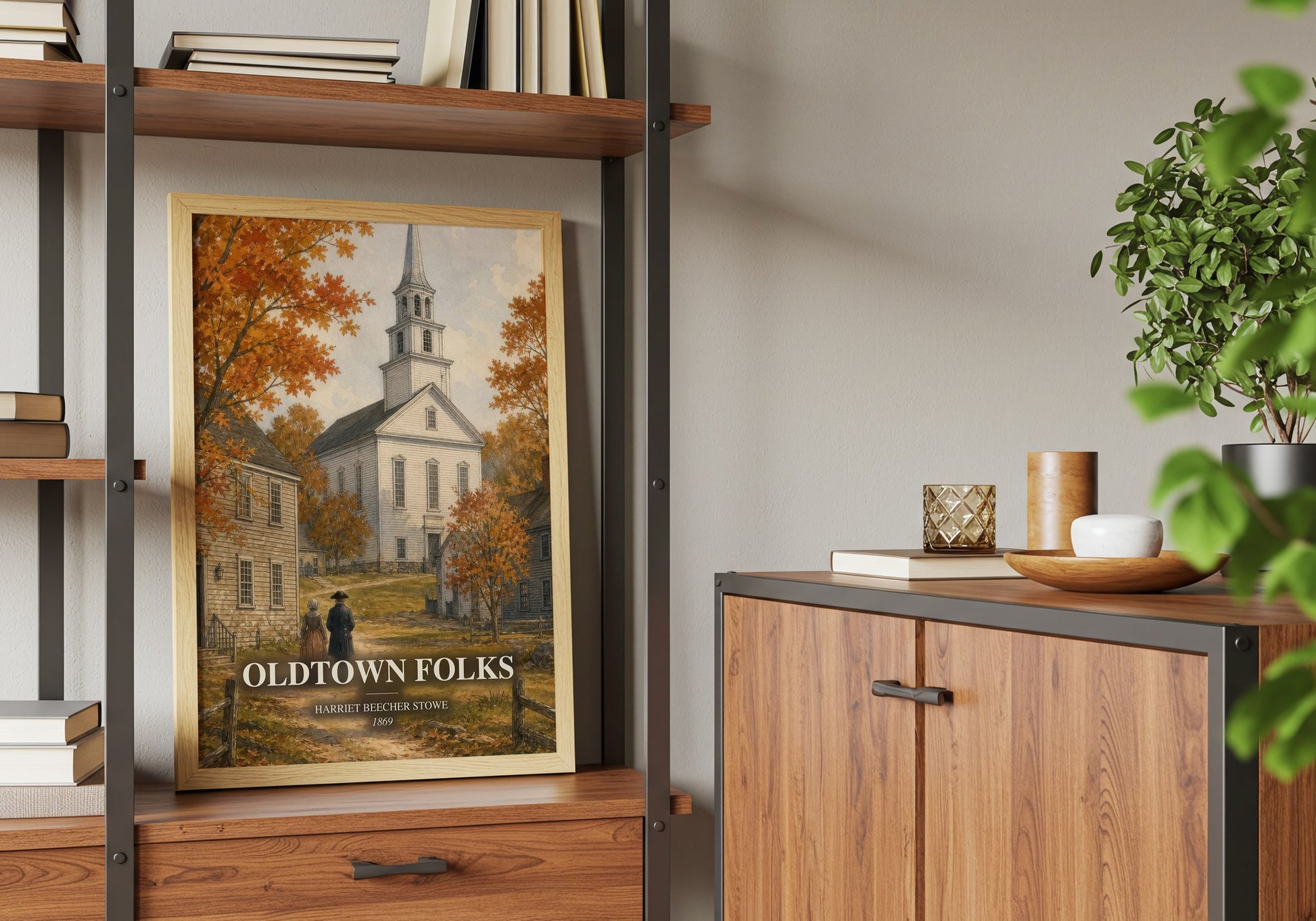 Oldtown Folks book watercolour illustration paper finish options – matte satin gloss