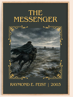 The Messenger Classic Book Art Print by Raymond E. Feist – book poster