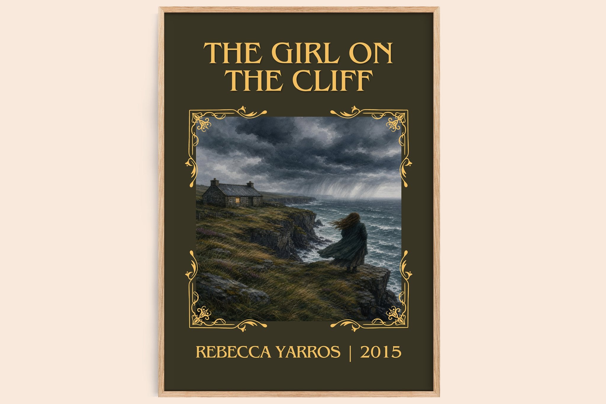 The Girl On The Cliff Classic Book Art Print by Rebecca Yarros