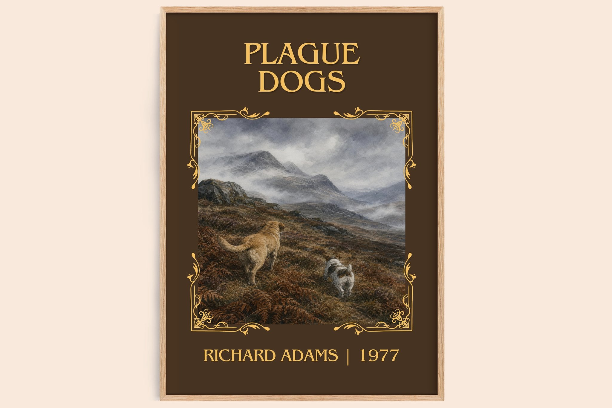 Plague Dogs Classic Book Art Print by Richard Adams
