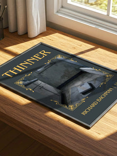Thinner Classic Book Art Print by Richard Bachman – print on a sunlit desk