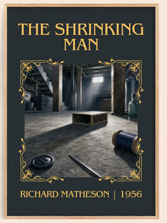 The Shrinking Man Classic Book Art Print by Richard Matheson – book poster