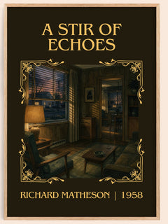 A Stir Of Echoes Classic Book Art Print by Richard Matheson – book poster