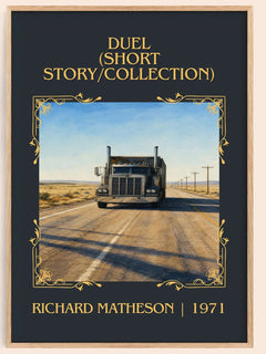 Duel (Short Story/Collection) Classic Book Art Print by R. Matheson – book poster