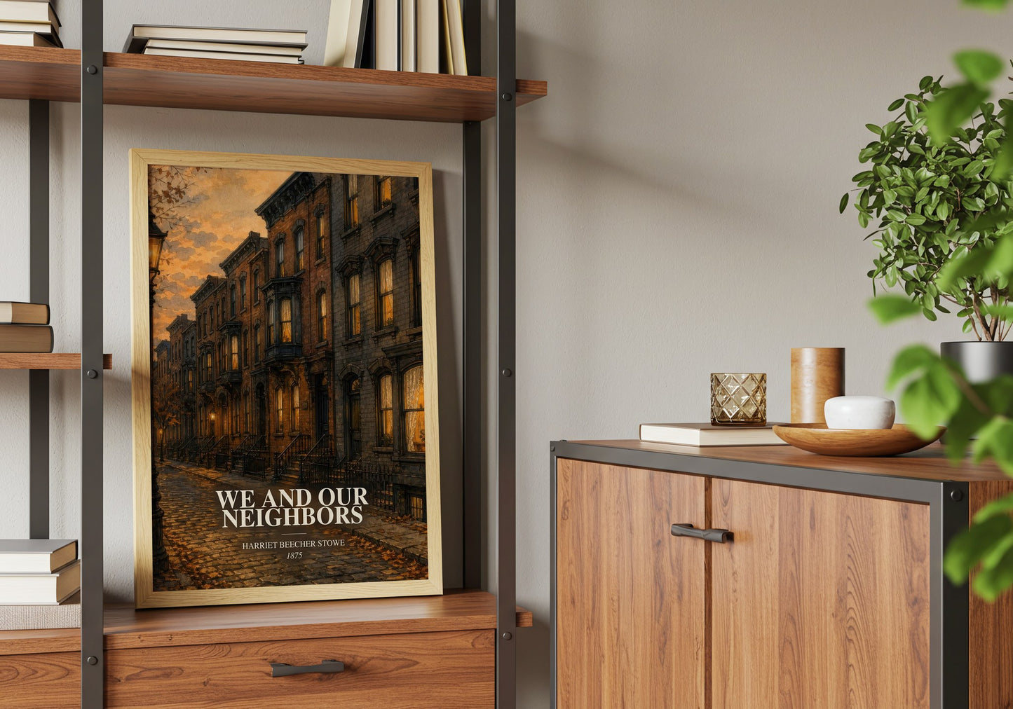 We And Our Neighbors book watercolour illustration paper finish options – matte satin gloss