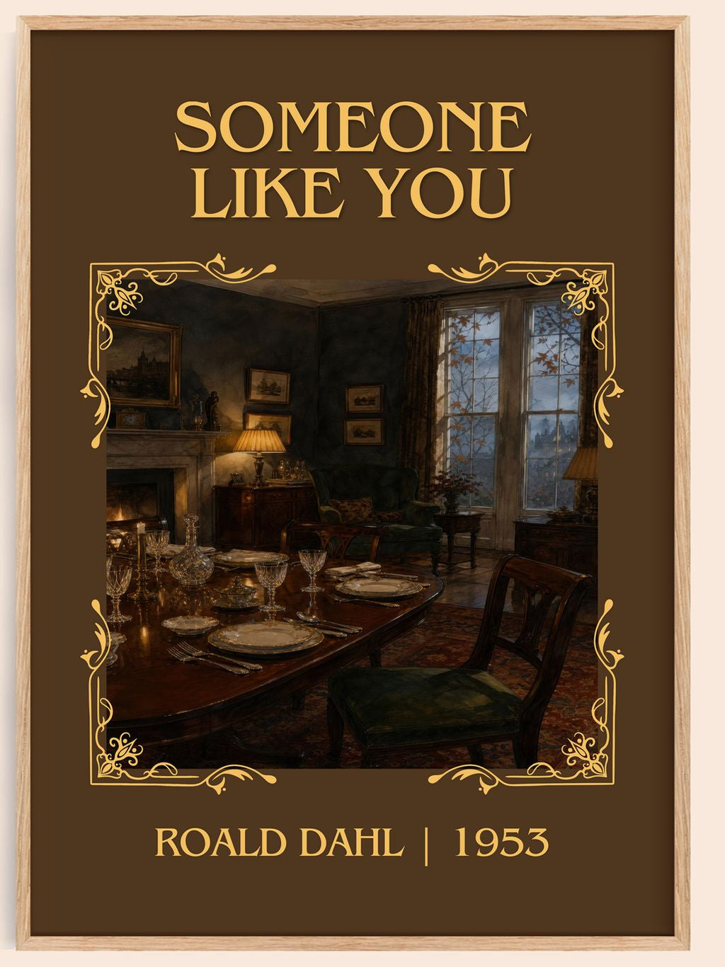 Someone Like You Classic Book Art Print by Roald Dahl – book poster