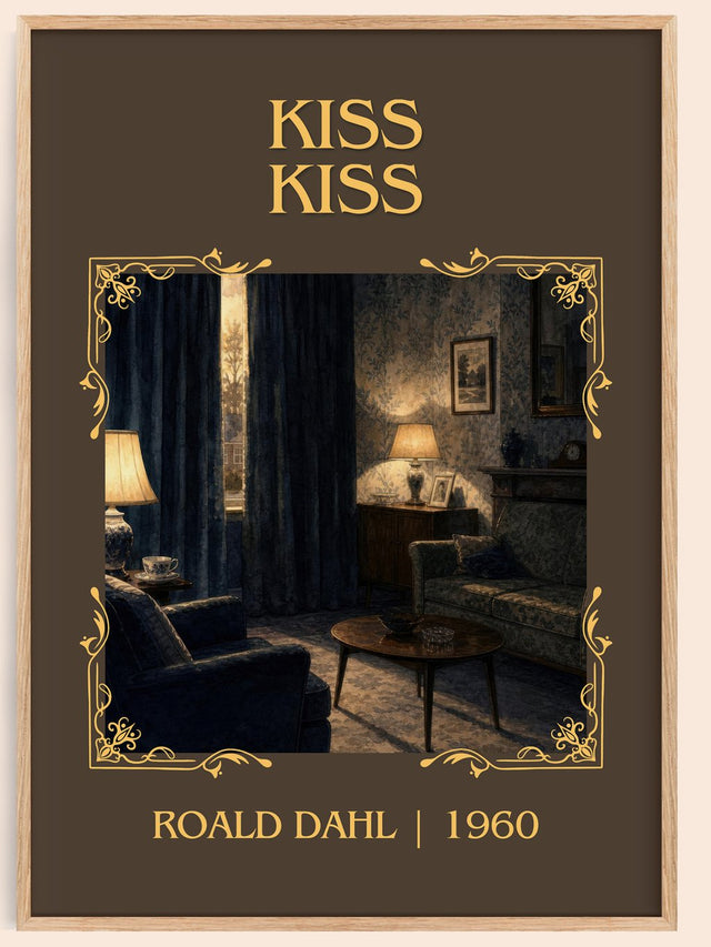Kiss Kiss Classic Book Art Print by Roald Dahl