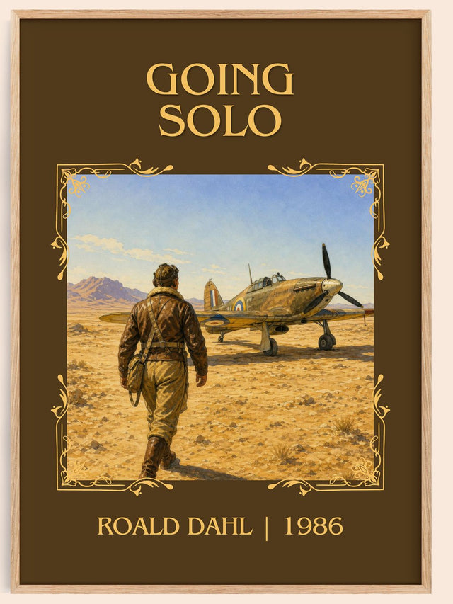 Going Solo Classic Book Art Print by Roald Dahl