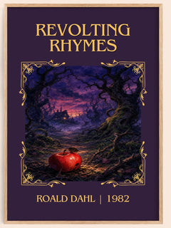 Revolting Rhymes Classic Book Art Print by Roald Dahl – book poster