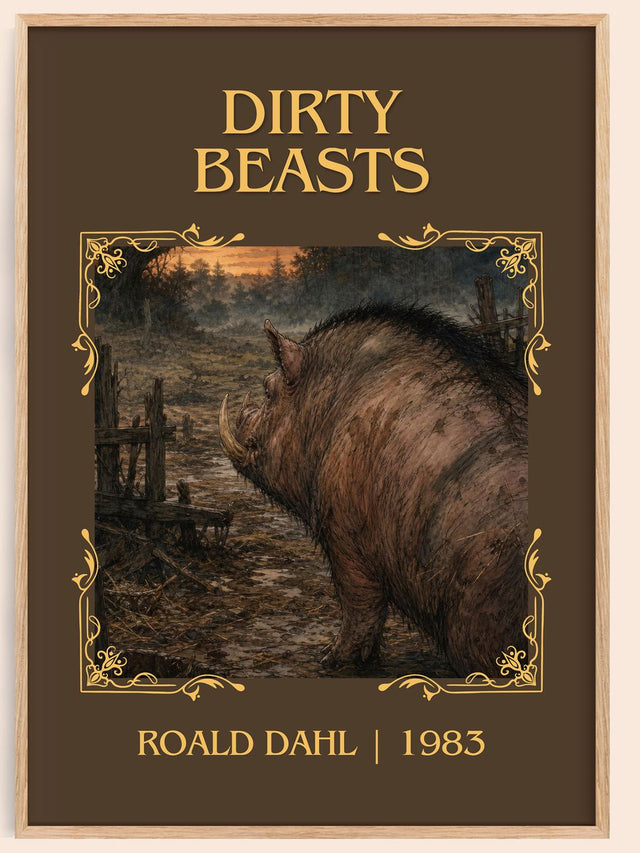 Dirty Beasts Classic Book Art Print by Roald Dahl