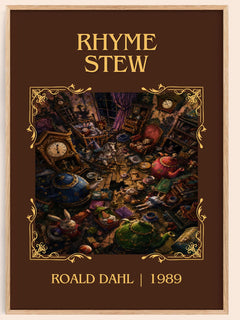 Rhyme Stew Classic Book Art Print by Roald Dahl – book poster