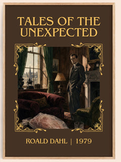 Tales Of The Unexpected Classic Book Art Print by Roald Dahl – book poster