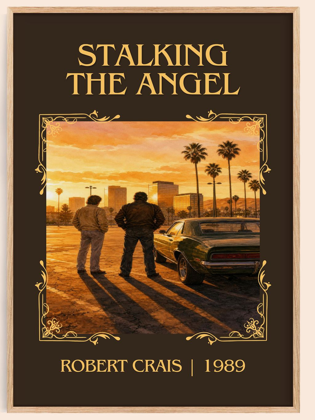 Stalking The Angel Classic Book Art Print by Robert Crais – book poster