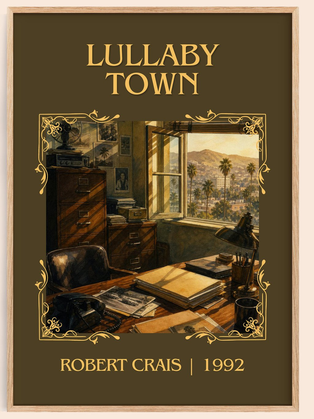 Lullaby Town Classic Book Art Print by Robert Crais – book poster