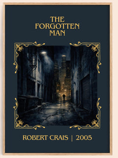 The Forgotten Man Classic Book Art Print by Robert Crais – book poster
