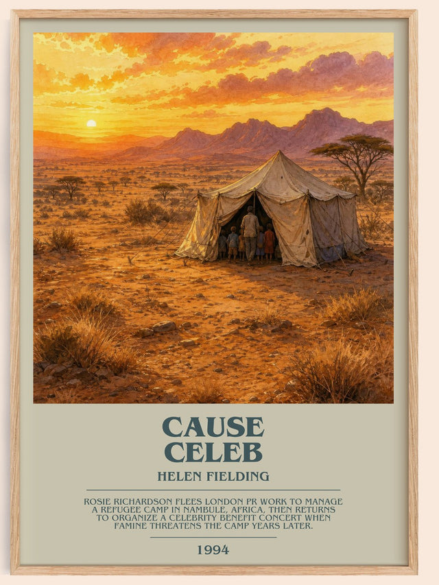 Cause Celeb Bookish Wall Art by Helen Fielding